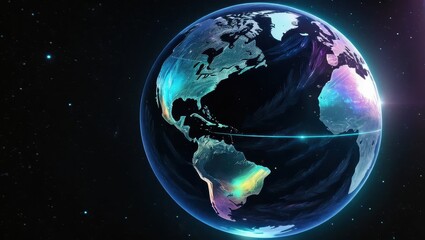 Obraz premium Earth globe in space