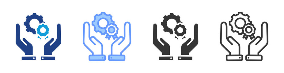 Proficiency icon set multiple style collection