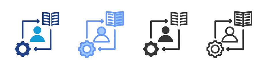 Mastery icon set multiple style collection