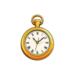 gold pocket watch emoji