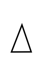 a normal triangle shape