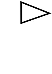 Obraz premium a normal triangle shape