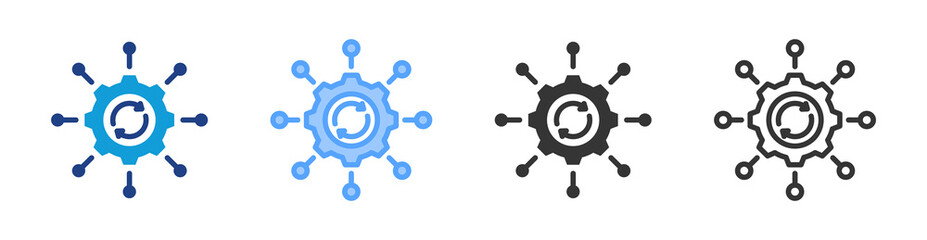 Bpm icon set multiple style collection