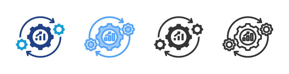 Hyper Automation icon set multiple style collection