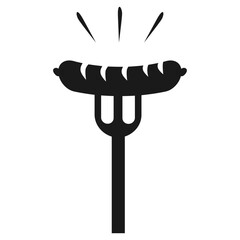 Icon of Grilled Sausage on a Fork