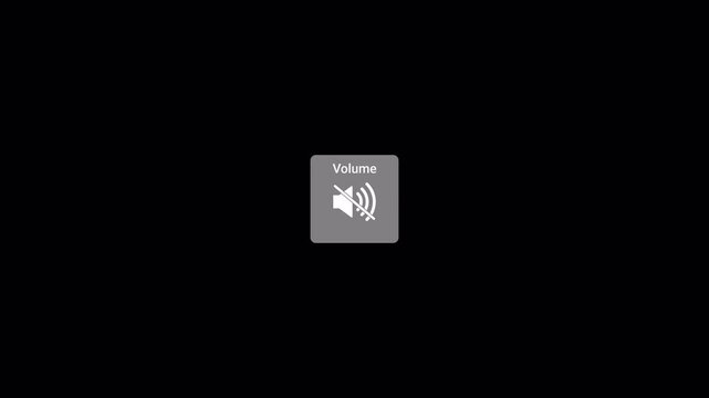 No sound symbol with a muted speaker animation, Silent icon animation, Volume off, Mute sign