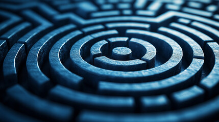 A glowing path stands out among a web of complex trails symbolizing strategic planning decision making and navigating risks to find the most efficient and successful route forward

