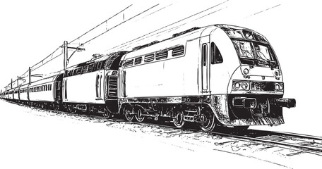 A a moving picture of an electrical train © sowaibur