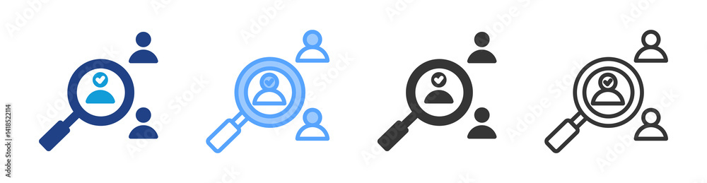 Aufkleber Sampling icon set multiple style collection