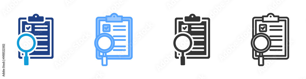 Aufkleber Evaluate icon set multiple style collection
