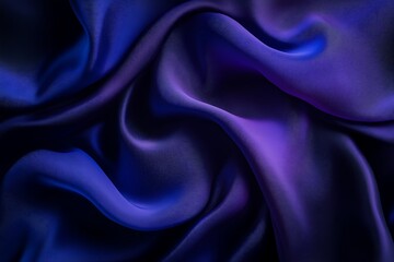 Obraz premium Cobalt blue and dark violet gradient blending smoothly on a solid black backdrop.