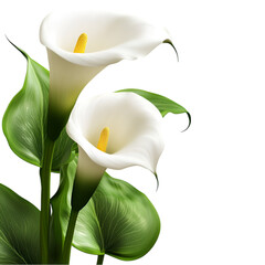 Obraz premium Colorful Calla Lily Flower – Elegant and Graceful Isolated Floral Design | Creative Concept Photography.