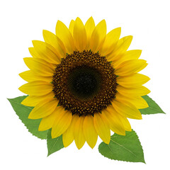 Obraz premium sunflower on white background
