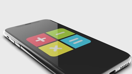 Calculator App on Smartphone