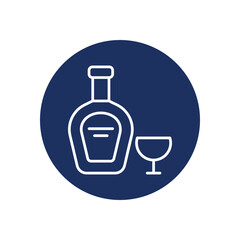 Cognac icon vector stock illustration