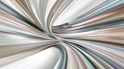 Abstract swirl of pastel colored lines.