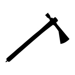 axe with a log