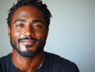 Obraz premium Close-up portrait of a smiling man