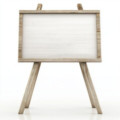 Fototapeta premium Blank Wooden Chalkboard on Stand for Writing or Drawing Purposes