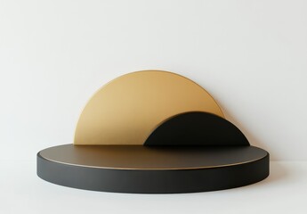 Fototapeta premium Abstract Display of Geometric Shapes in Modern Minimalist Design