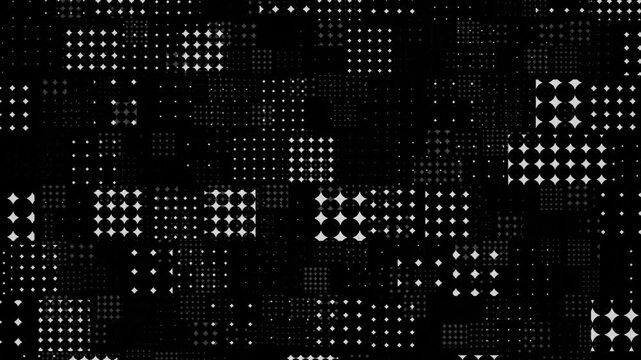 Diamonds Shape Grid 3D animation loop made with Blender Eevee.