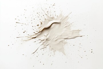 Abstract Paint Splash on White Background Capturing Creativity and Artistry