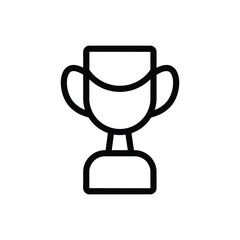 Award Winning Achievement Trophy Icon Success, Victory, Competition Graphic
