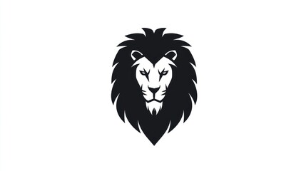 Obraz premium Majestic lion head portrait, wildlife, Africa, nature, logo design