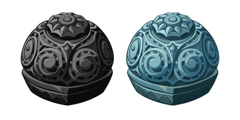 Carved Stone Paperweight – Unique Handcrafted Desk Accessory, Natural Stone Décor for Office, Home, or Gift