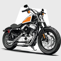 various motorbike vectors for graphic design