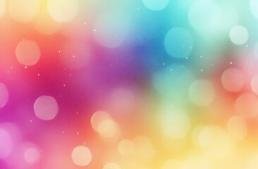 Obraz premium Soft pastel rainbow gradient background with smooth blurred colors, abstract dreamy backdrop for creative design, ideal for banners, websites, presentations, posters, or digital wallpapers