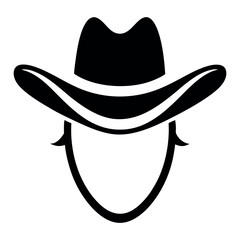 Vintage cowboy with mustache and sunglasses in retro style