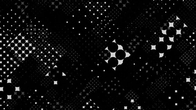 Mesmerizing procedural grid loop in Blender Eevee. Seamless animation in Black Background.