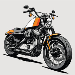 various motorbike vectors for graphic design