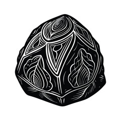 Carved Stone Paperweight – Unique Handcrafted Desk Accessory, Natural Stone Décor for Office, Home, or Gift