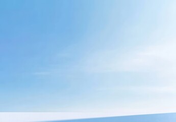 Minimalist clear blue sky background with no clouds, wide copy space for design, clean and calm atmosphere, ideal for banner, website, or presentation