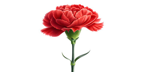 Red Carnation Flower Isolated on Transparent Background &ndash; Realistic Single Bloom Clipart

Beautiful Red Carnation Blossom with Transparent Background &ndash; Floral PNG Cutout