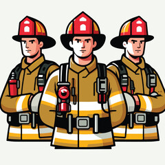 Fototapeta premium cool firefighter image vector