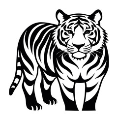 vector illustration of a tiger