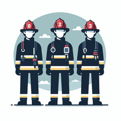 cool firefighter image vector