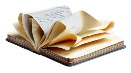 An open old book with a bookmark suggests reading antique literature for education and knowledge