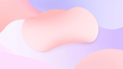Minimalist geometric background with abstract flowing shapes in soft gradient colors, clean and modern design suitable for branding, packaging and commercial use