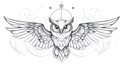 geometric owl