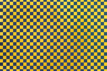 Japanese washi paper background with checkered pattern illustration. Japanese paper texture with modern golden  latticework pattern.