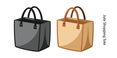 Jute Shopping Tote – Reusable Eco-Friendly Bag, Durable Natural Fiber Grocery Tote for Daily Use, Market & Beach