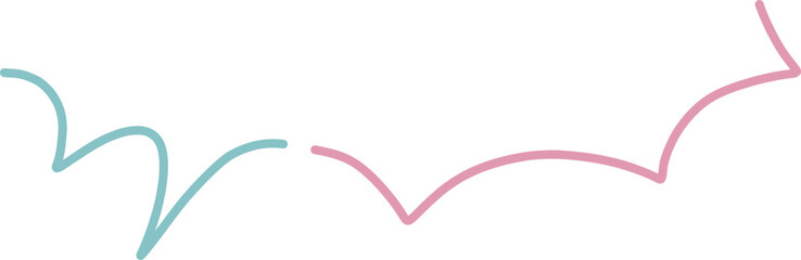かわいいギザギザの吹き出しイラスト素材
