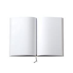 An open book with blank pages invites readers and writers to fill it with ideas, stories, or sketches on a clean black background.