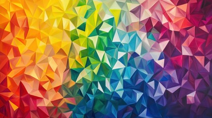 Geometric Spectrum: An Array of Polyhedral Forms in Vibrant Colors