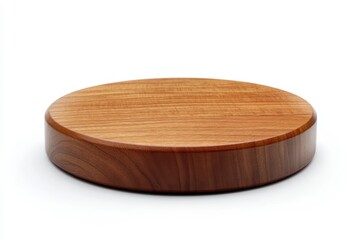 Round Wooden Plate for Serving and Display in Minimalist Style
