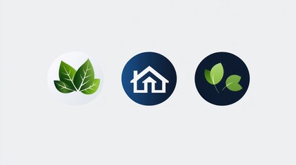 Eco-friendly home, leaves, green energy,  website banner